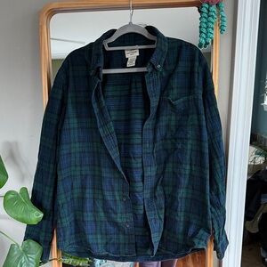 L.L. Bean Slim Fit Plaid Shirt